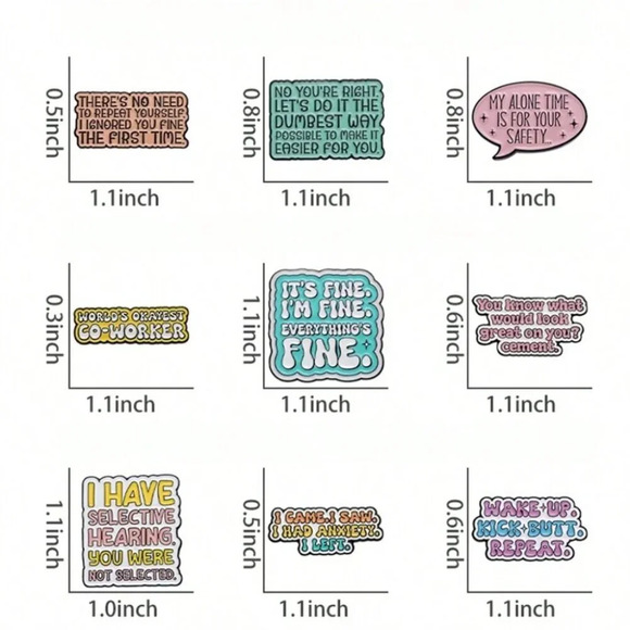 Phrase Quotes Enamel Pins My Alone Time Is For Your Safety Lapel Badge Brooches - Picture 2 of 5